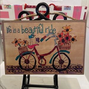 "Life Is A Beautiful Ride" Wall Art – Multicolor